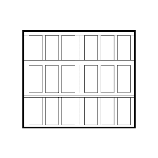 Black and white line drawing of a rectangular table with two people sitting across from each other, both looking at a document placed between them on the table.