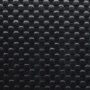 Close-up of a textured black surface with a repeating pattern of small, raised, rounded bumps arranged in a grid.