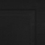 A close-up view of a dark, matte black surface with subtle rectangular outlines and slight texture variations, possibly part of a cabinet or panel.